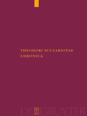 cover image of Theodori Scutariotae Chronica